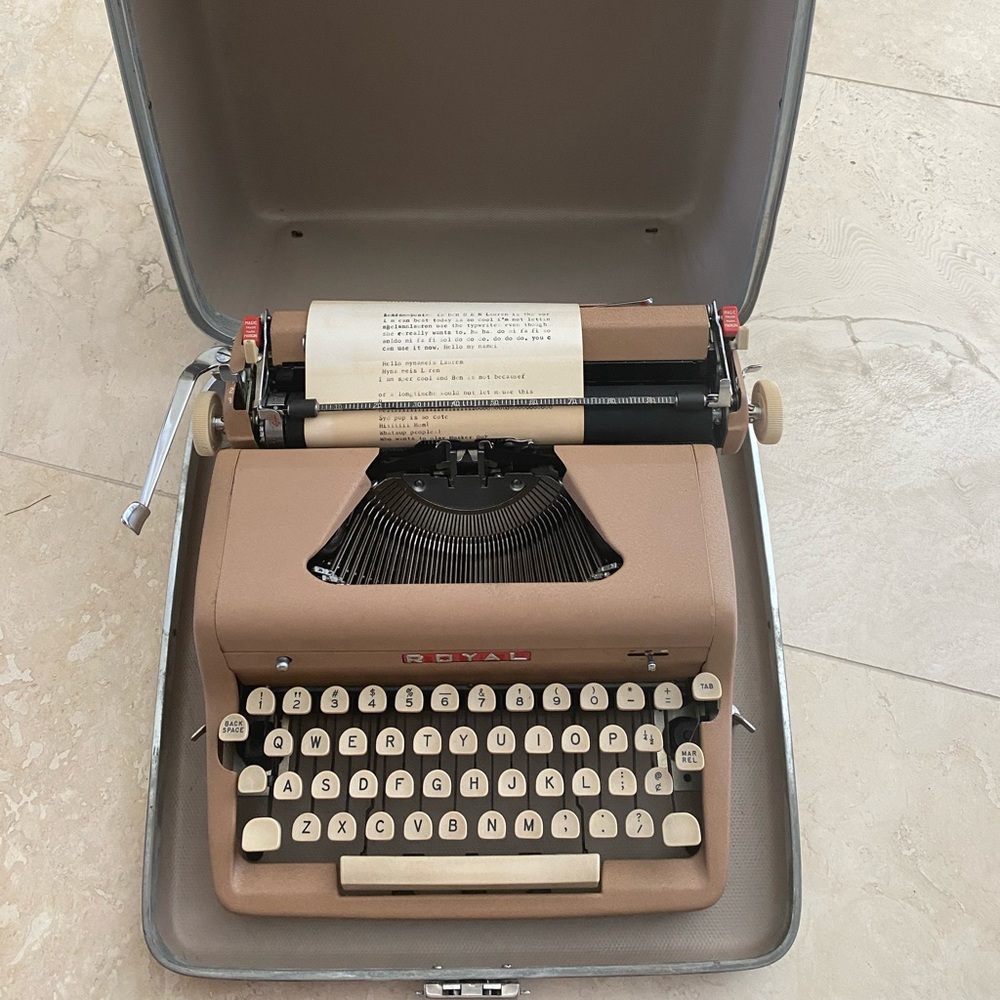 Royal typewriter